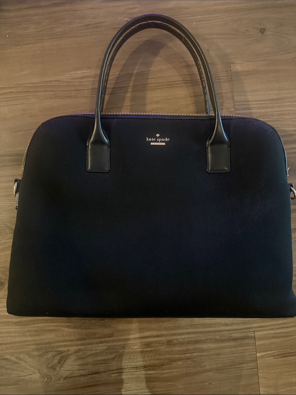 kate spade Black Structured Laptop Tote